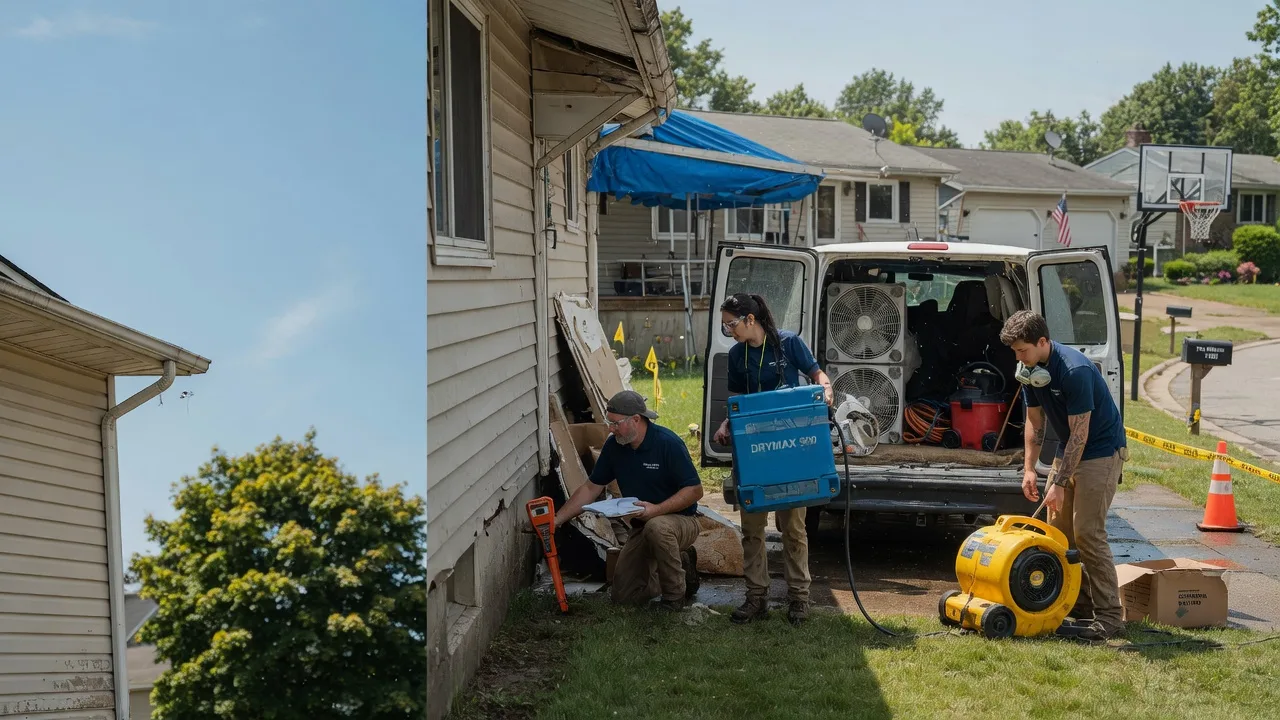 Ceiling Leak Cleanup in Bridgeport, NJ near me